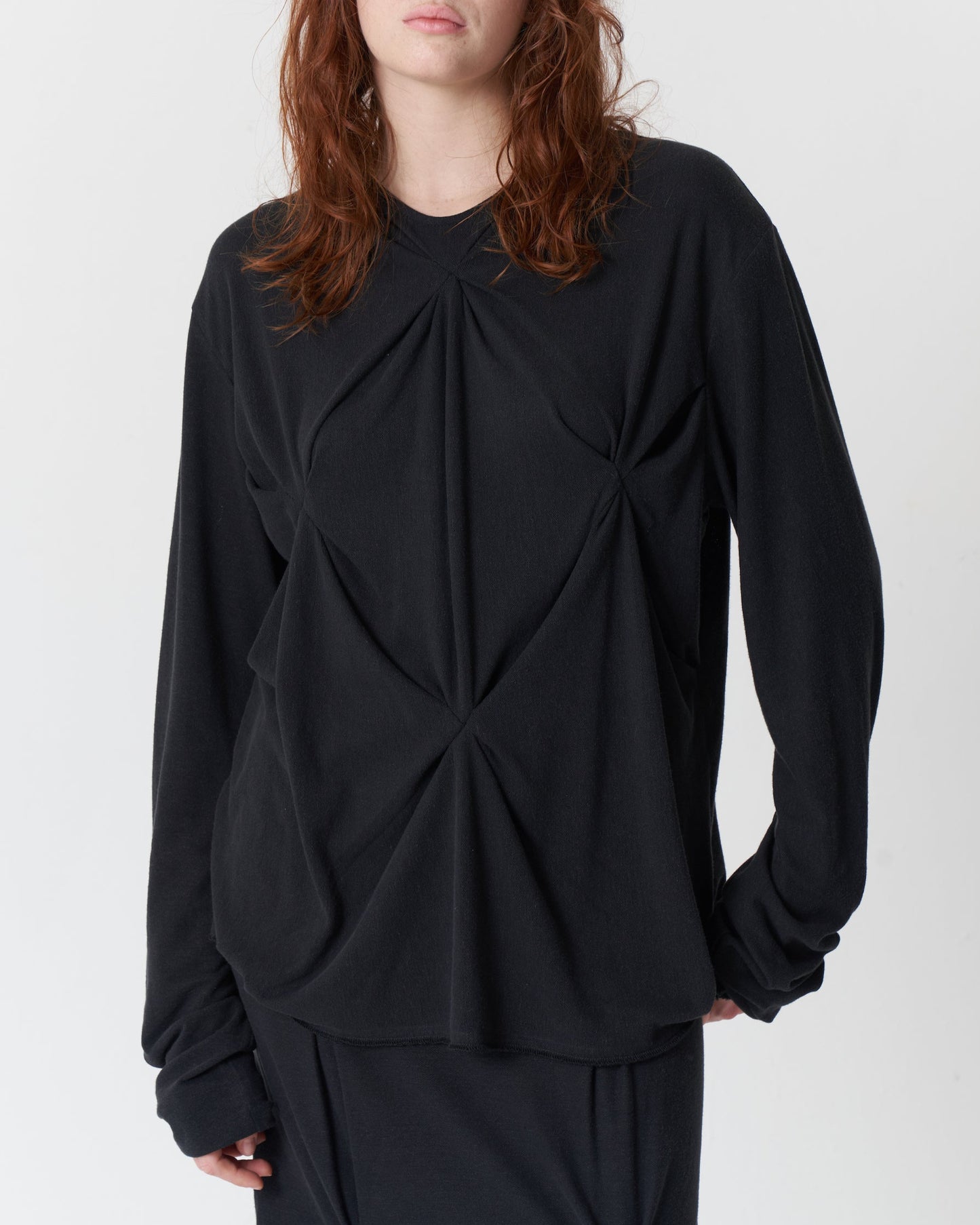 Pleated Knit Top
