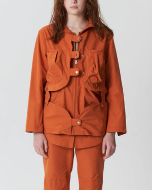 Double Closure Shirt Jacket