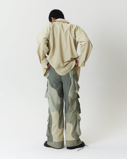 Collaged Camouflage Cargo Pants