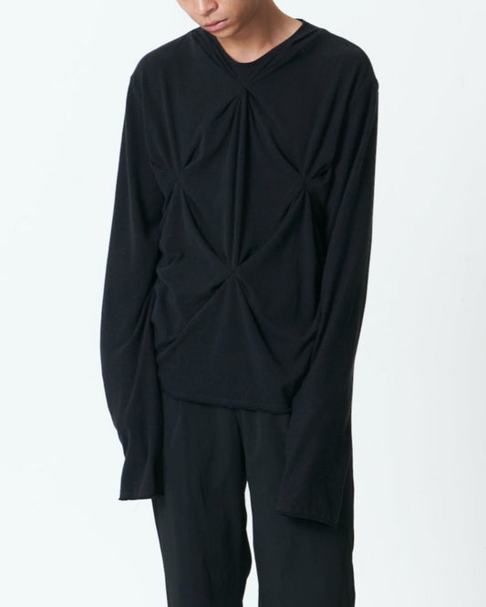 Pleated Knit Top