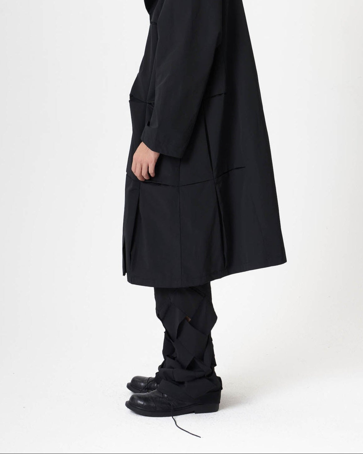 Double Collar Snap Coat