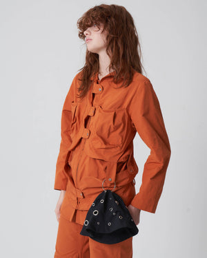 Double Closure Shirt Jacket