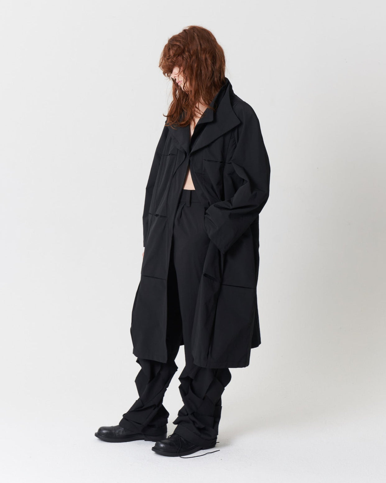 Double Collar Snap Coat
